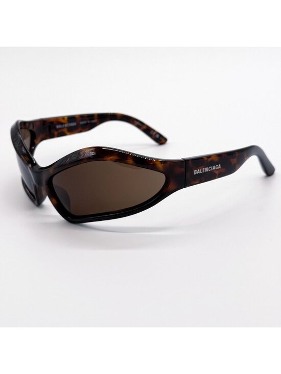 NEW BALENCIAGA BB0314S 002 SUNGLASSES HAVANA UNISEX GEOMETRIC EYEWEAR BALENCIAGA